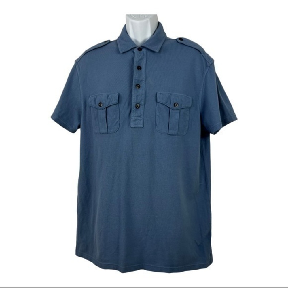Polo Ralph Lauren Men Casual Shirt Buttons Down Blue Sz Large